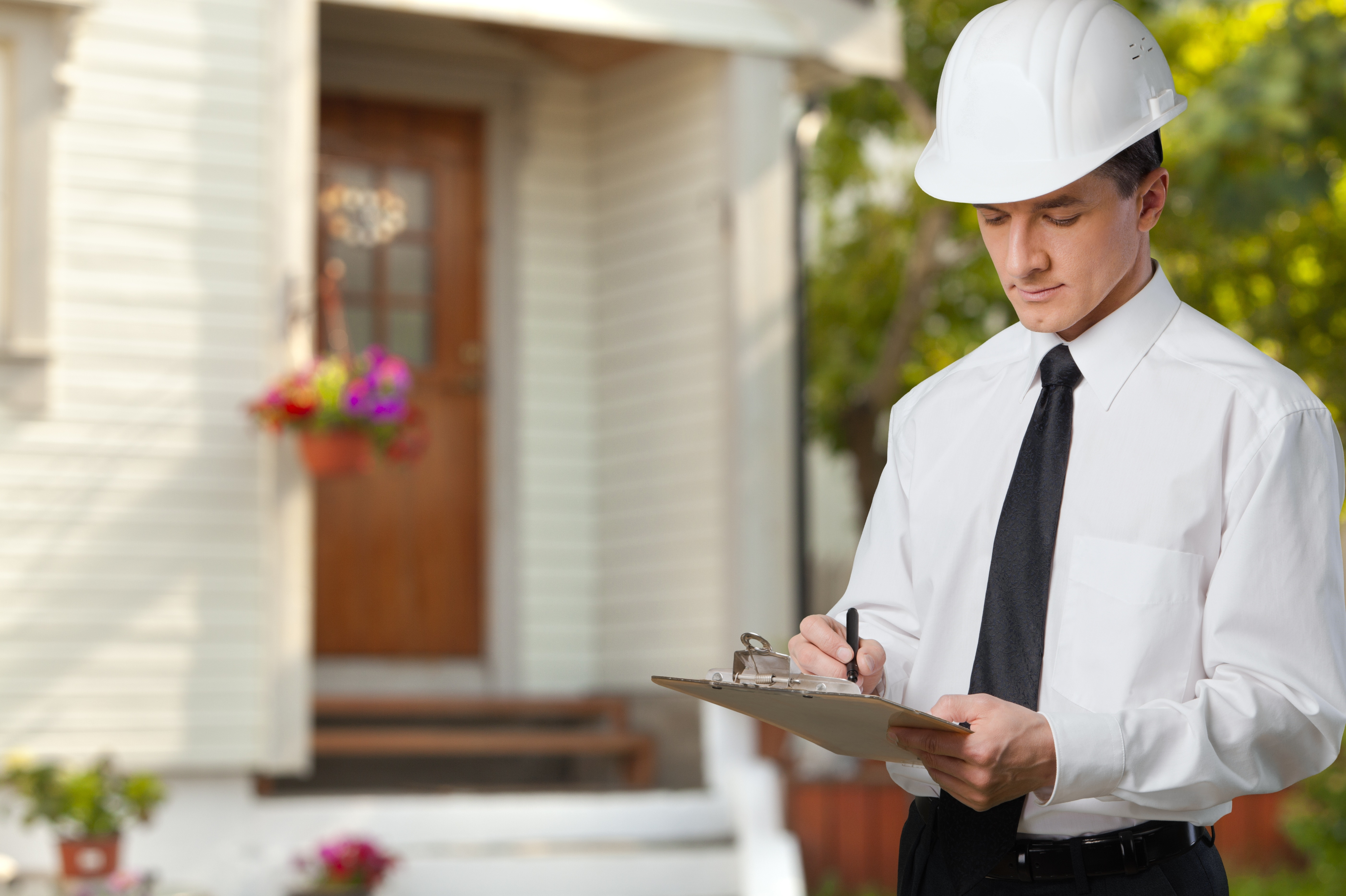 EBG quality control inspection — finished coastal home